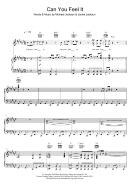 page one of Can You Feel It (Piano, Vocal & Guitar Chords (Right-Hand Melody))