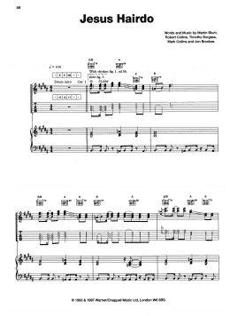 page one of Jesus Hairdo (Piano, Vocal & Guitar Chords (Right-Hand Melody))