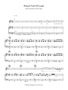 page one of Pencil Full Of Lead (Piano, Vocal & Guitar Chords (Right-Hand Melody))