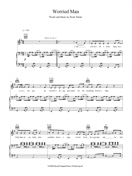 page one of Worried Man (Piano, Vocal & Guitar Chords (Right-Hand Melody))