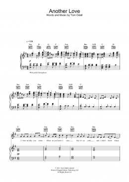 page one of Another Love (Piano, Vocal & Guitar Chords)