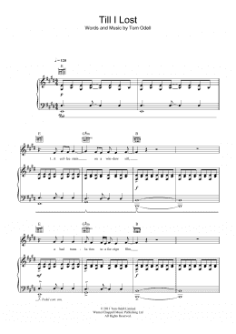 page one of Till I Lost (Piano, Vocal & Guitar Chords (Right-Hand Melody))