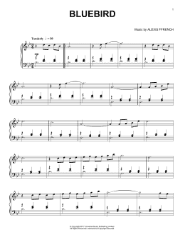 page one of Bluebird (Piano Solo)