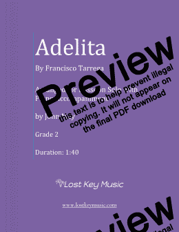 page one of Adelita-Bassoon Solo with Piano Accompaniment