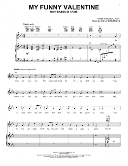 page one of My Funny Valentine (Vocal Pro + Piano/Guitar)