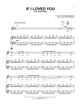 page one of If I Loved You (Vocal Pro + Piano/Guitar)