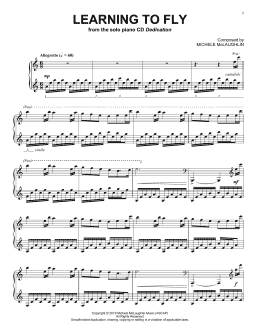 page one of Learning To Fly (Piano Solo)