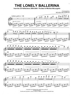 page one of The Lonely Ballerina (Piano Solo)