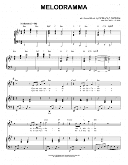 page one of Melodramma (Piano & Vocal)