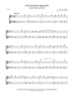 page one of Unchained Melody (Flute Duet)