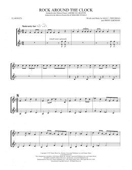 page one of Rock Around The Clock (Clarinet Duet)