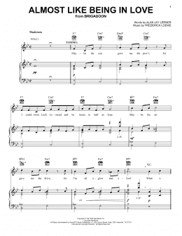 page one of Almost Like Being In Love (Vocal Pro + Piano/Guitar)