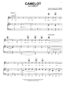page one of Camelot (Vocal Pro + Piano/Guitar)