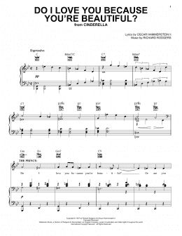 page one of Do I Love You Because You're Beautiful? (Vocal Pro + Piano/Guitar)