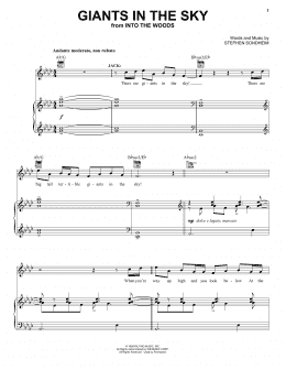 page one of Giants In The Sky (from Into The Woods) (Vocal Pro + Piano/Guitar)