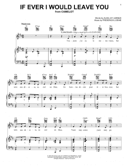 page one of If Ever I Would Leave You (Vocal Pro + Piano/Guitar)