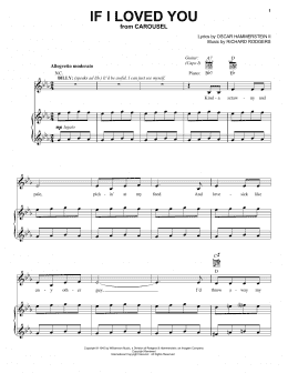 page one of If I Loved You (Vocal Pro + Piano/Guitar)