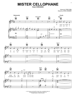 page one of Mister Cellophane (Vocal Pro + Piano/Guitar)