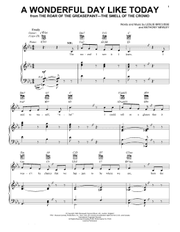 page one of A Wonderful Day Like Today (Vocal Pro + Piano/Guitar)