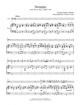 page one of Hornpipe (Cello and Piano)