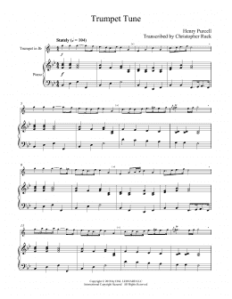 page one of Trumpet Tune (Trumpet and Piano)