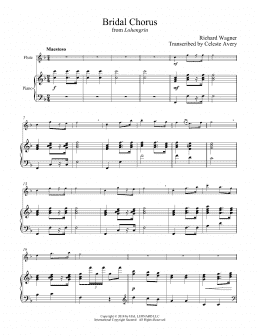 page one of Wedding March (Bridal Chorus) (Flute and Piano)