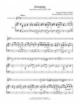 page one of Hornpipe (Trumpet and Piano)