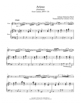 page one of Arioso (Flute and Piano)
