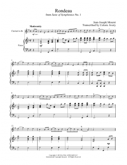 page one of Fanfare Rondeau (Clarinet and Piano)