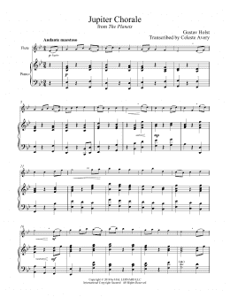 page one of Jupiter (Flute and Piano)