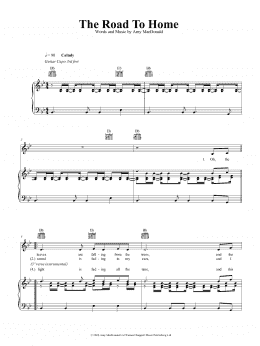 page one of The Road To Home (Piano, Vocal & Guitar Chords (Right-Hand Melody))