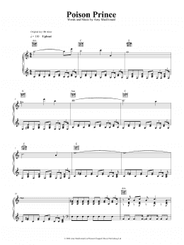 page one of Poison Prince (Piano, Vocal & Guitar Chords (Right-Hand Melody))