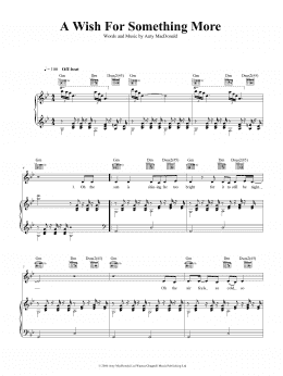 page one of A Wish For Something More (Piano, Vocal & Guitar Chords (Right-Hand Melody))