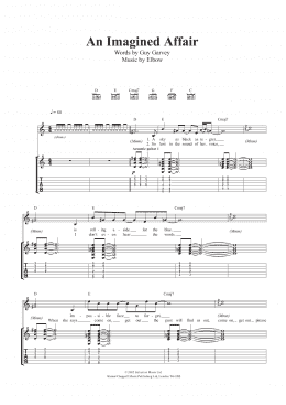 page one of An Imagined Affair (Guitar Tab)