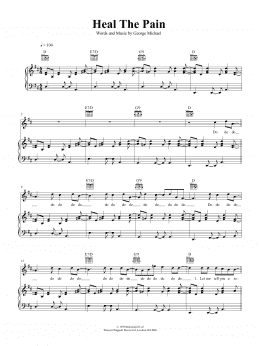 page one of Heal The Pain (Piano, Vocal & Guitar Chords (Right-Hand Melody))