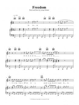 page one of Freedom (Piano, Vocal & Guitar Chords (Right-Hand Melody))