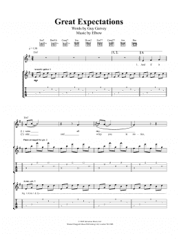 page one of Great Expectations (Guitar Tab)