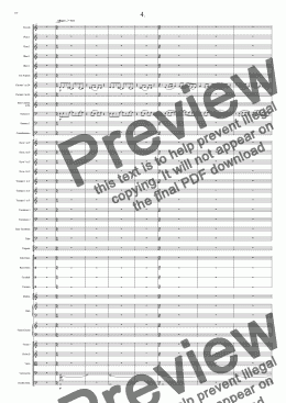 page one of Symphony No 24 4th movement