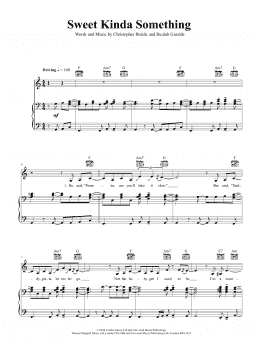 page one of Sweet Kinda Something (Piano, Vocal & Guitar Chords (Right-Hand Melody))