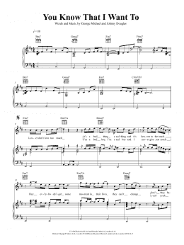 page one of You Know That I Want To (Piano, Vocal & Guitar Chords (Right-Hand Melody))