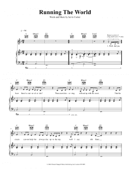 page one of Running The World (Piano, Vocal & Guitar Chords (Right-Hand Melody))