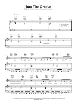 page one of Into The Groove (Piano, Vocal & Guitar Chords (Right-Hand Melody))