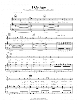 page one of I Go Ape (Piano, Vocal & Guitar Chords (Right-Hand Melody))