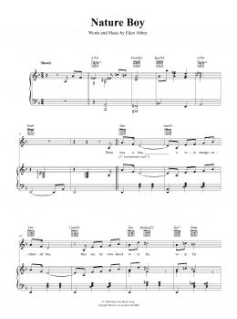 page one of Nature Boy (Piano, Vocal & Guitar Chords (Right-Hand Melody))