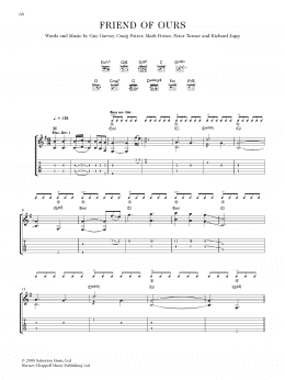 page one of Friend Of Ours (Guitar Tab)