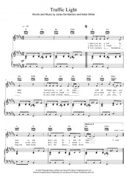 page one of Traffic Light (Piano, Vocal & Guitar Chords (Right-Hand Melody))