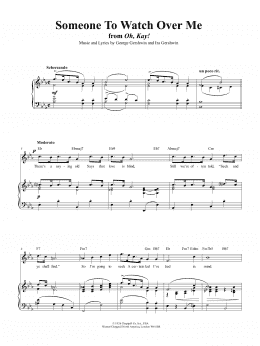 page one of Someone To Watch Over Me (from Oh, Kay!) (Piano, Vocal & Guitar Chords (Right-Hand Melody))