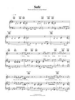 page one of Safe (Piano, Vocal & Guitar Chords (Right-Hand Melody))