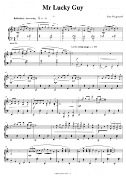 page one of Mr. Lucky Guy (Piano Solo)