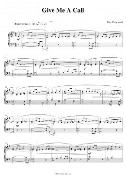page one of Give Me A Call (Piano Solo)